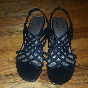 Size 10  black Impo Sandals